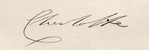 Signature de la princesse Charlotte Augusta de Galles (1796-1817)